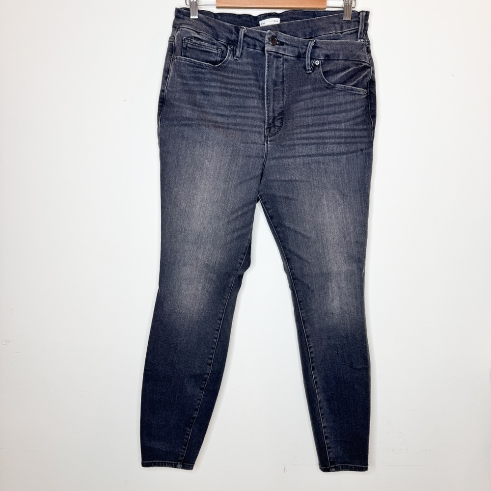Good American Dark Wash Skinny Jeans Size 15